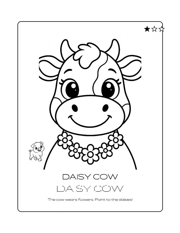Daisy Cow coloring page